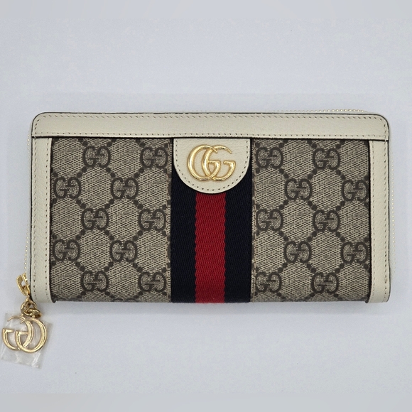 ❌️❌️SOLD❌️❌️14A❤️NWT Gucci Ophidia Zip around Wallet - Picture 3 of 11